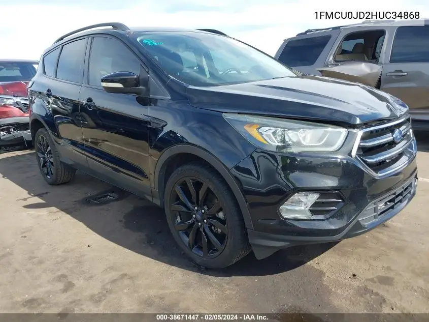 2017 Ford Escape Titanium VIN: 1FMCU0JD2HUC34868 Lot: 38671447