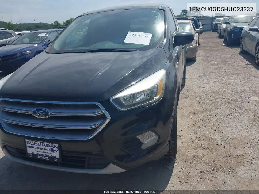 2017 Ford Escape Se VIN: 1FMCU0GD5HUC23337 Lot: 42545365