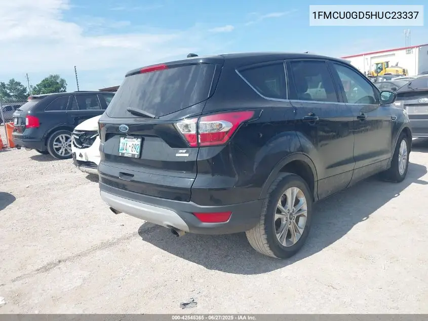 2017 Ford Escape Se VIN: 1FMCU0GD5HUC23337 Lot: 42545365