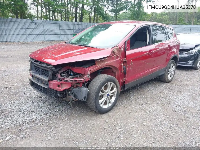 2017 Ford Escape Se VIN: 1FMCU9GD4HUA35378 Lot: 42610940