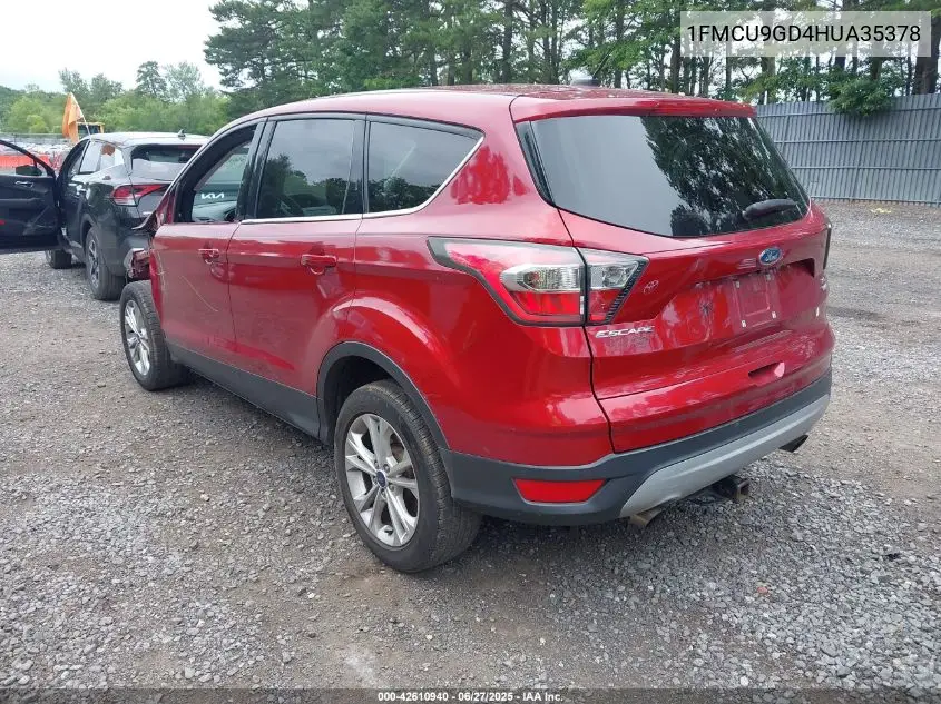 2017 Ford Escape Se VIN: 1FMCU9GD4HUA35378 Lot: 42610940