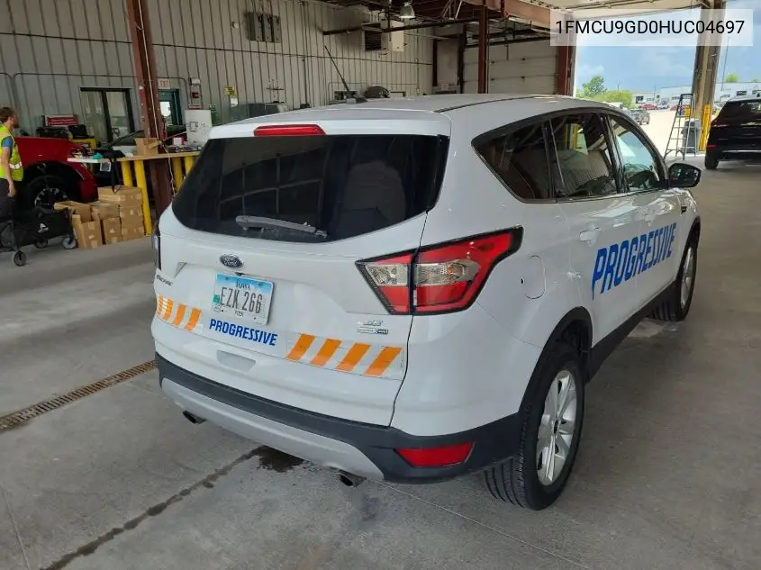 2017 Ford Escape Se VIN: 1FMCU9GD0HUC04697 Lot: 42631145