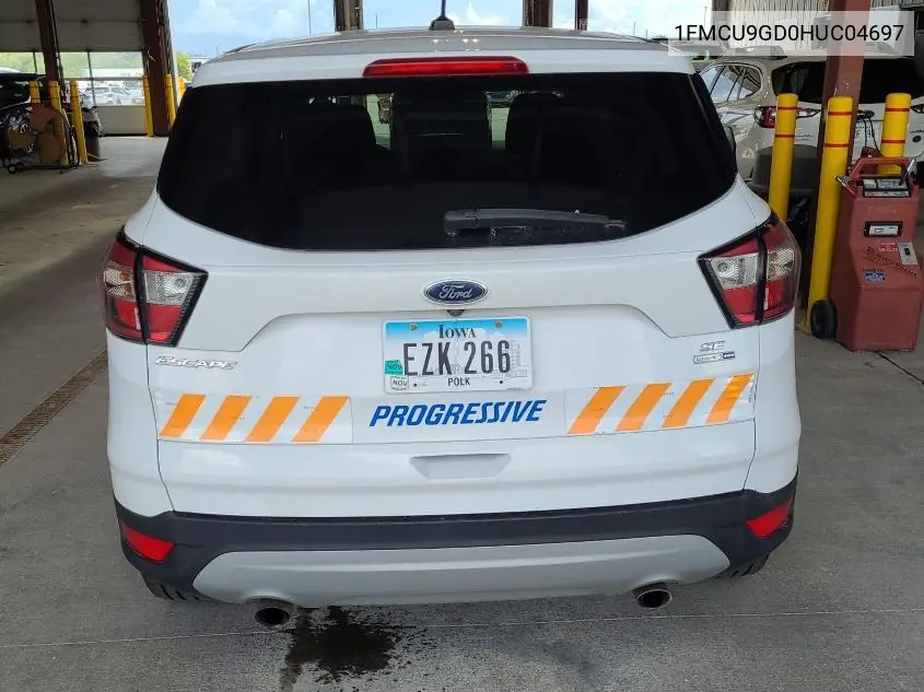 2017 Ford Escape Se VIN: 1FMCU9GD0HUC04697 Lot: 42631145