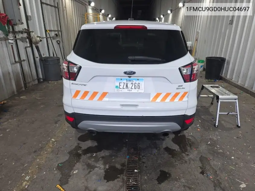 2017 Ford Escape Se VIN: 1FMCU9GD0HUC04697 Lot: 42631145