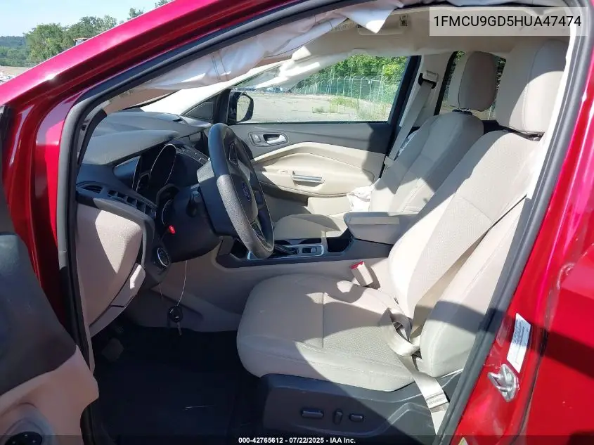 2017 Ford Escape Se VIN: 1FMCU9GD5HUA47474 Lot: 42765612