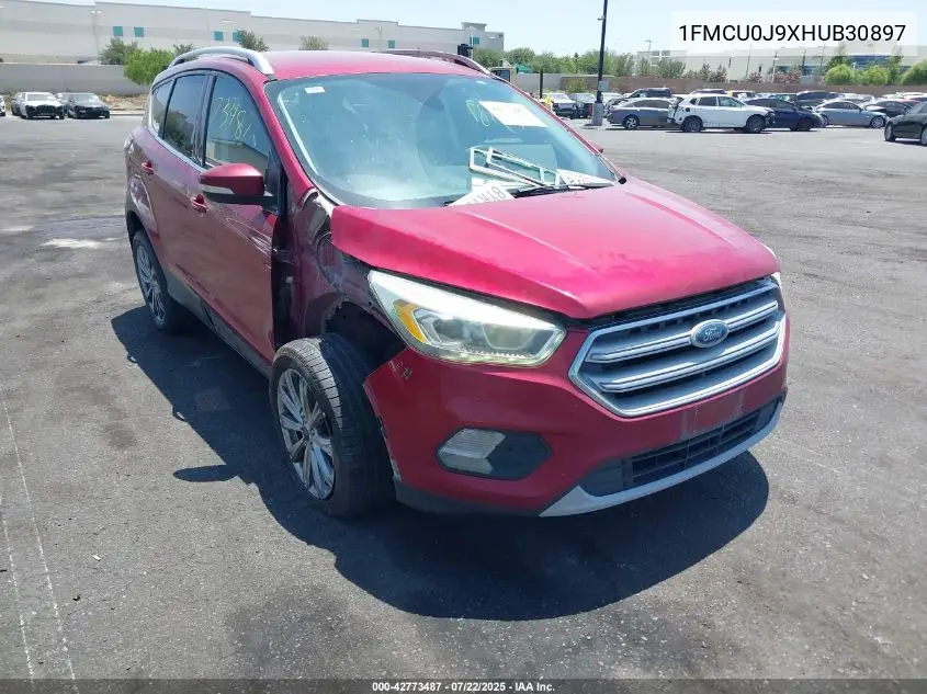 2017 Ford Escape Titanium VIN: 1FMCU0J9XHUB30897 Lot: 42773487