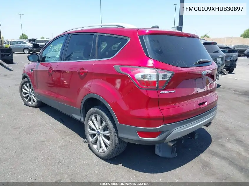 2017 Ford Escape Titanium VIN: 1FMCU0J9XHUB30897 Lot: 42773487