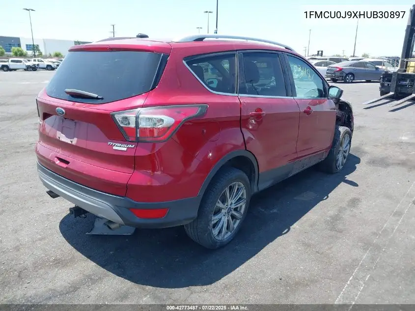 2017 Ford Escape Titanium VIN: 1FMCU0J9XHUB30897 Lot: 42773487