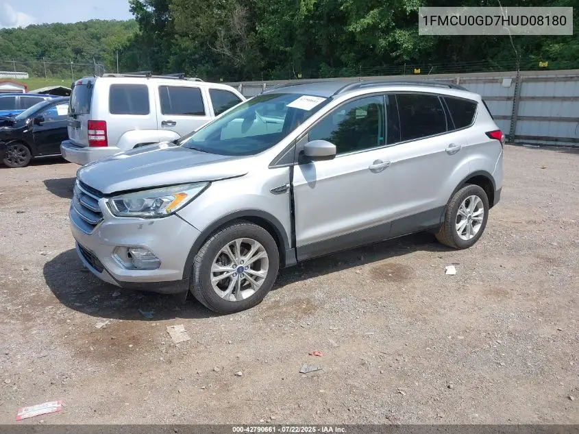 2017 Ford Escape Se VIN: 1FMCU0GD7HUD08180 Lot: 42790661