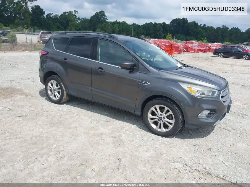 2017 Ford Escape Se VIN: 1FMCU0GD5HUD03348 Lot: 42811370