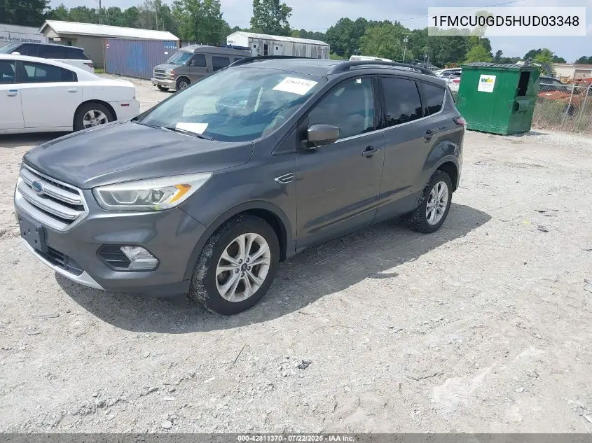 2017 Ford Escape Se VIN: 1FMCU0GD5HUD03348 Lot: 42811370