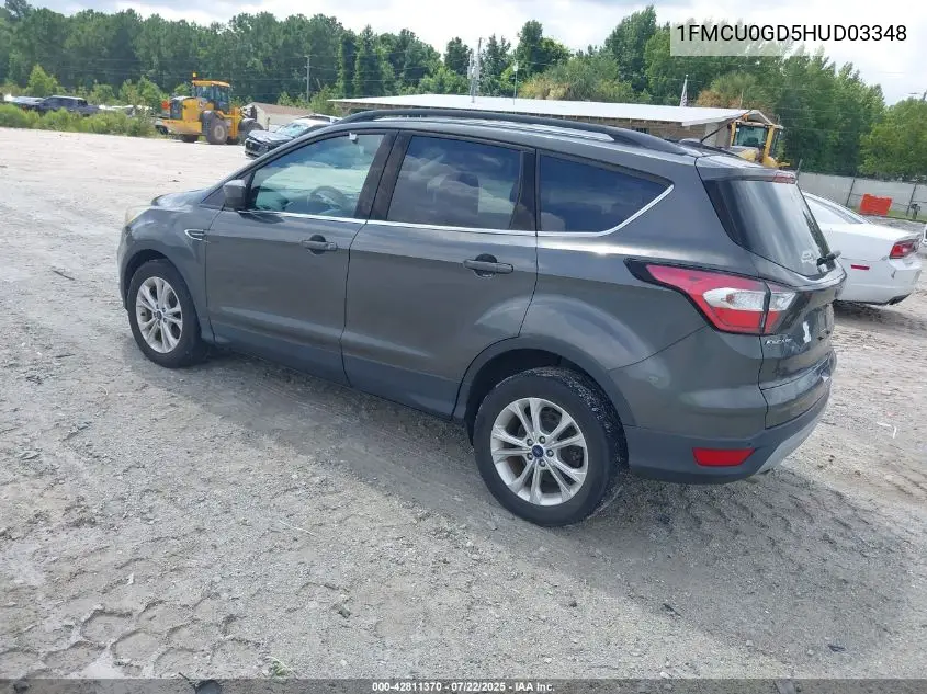 2017 Ford Escape Se VIN: 1FMCU0GD5HUD03348 Lot: 42811370