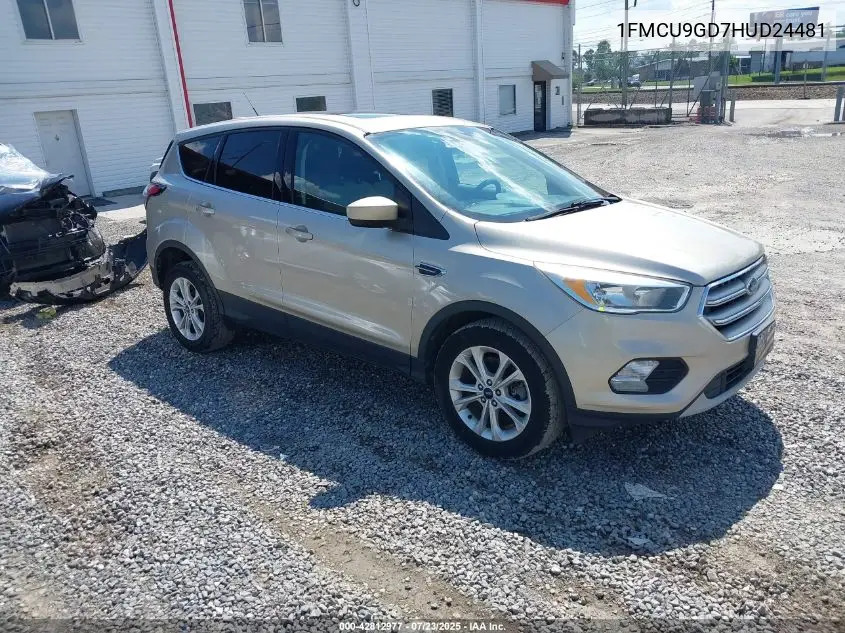2017 Ford Escape Se VIN: 1FMCU9GD7HUD24481 Lot: 42812977