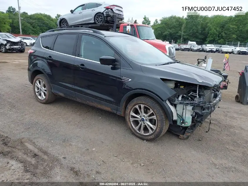 2018 Ford Escape Se VIN: 1FMCU0GD7JUC47452 Lot: 42562404