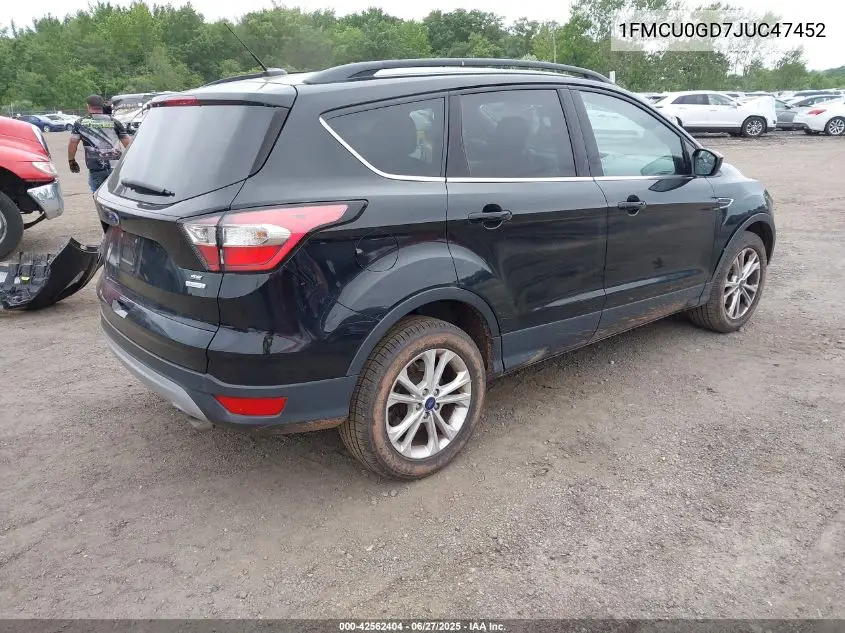 2018 Ford Escape Se VIN: 1FMCU0GD7JUC47452 Lot: 42562404