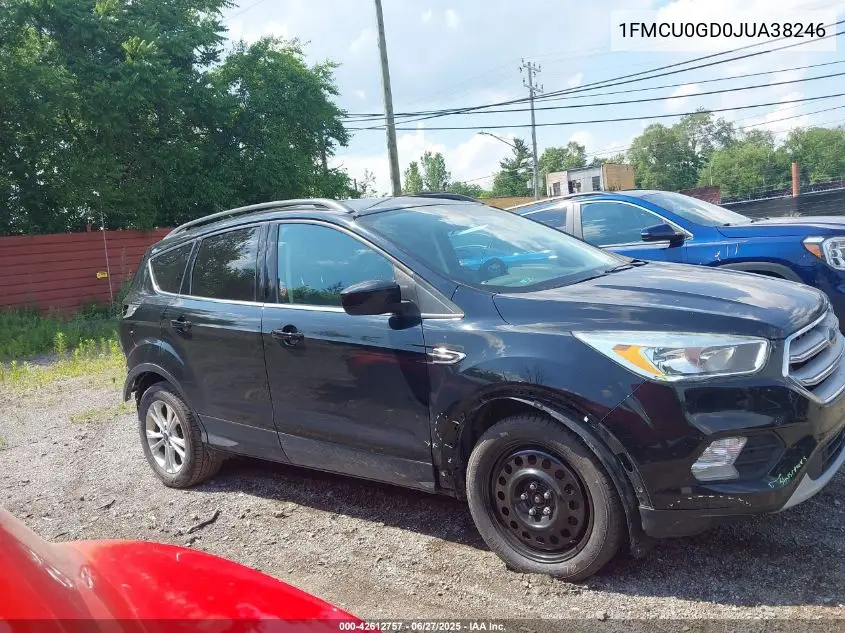 2018 Ford Escape Se VIN: 1FMCU0GD0JUA38246 Lot: 42612757
