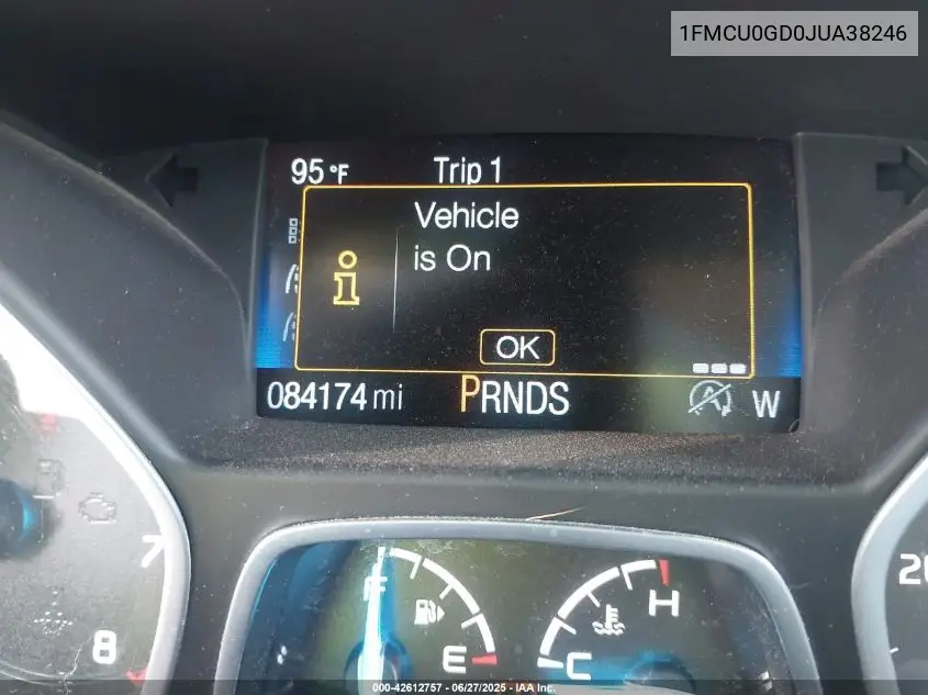 2018 Ford Escape Se VIN: 1FMCU0GD0JUA38246 Lot: 42612757