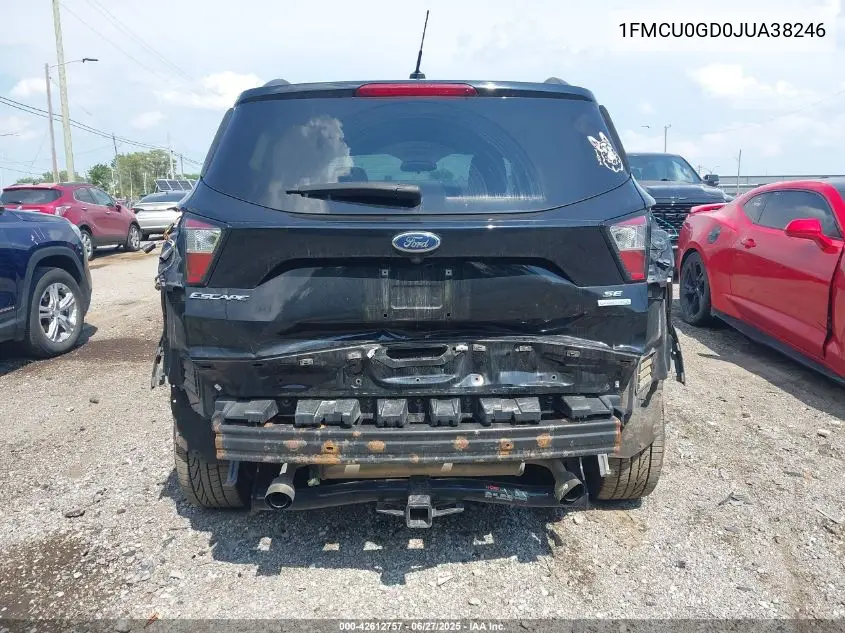 2018 Ford Escape Se VIN: 1FMCU0GD0JUA38246 Lot: 42612757