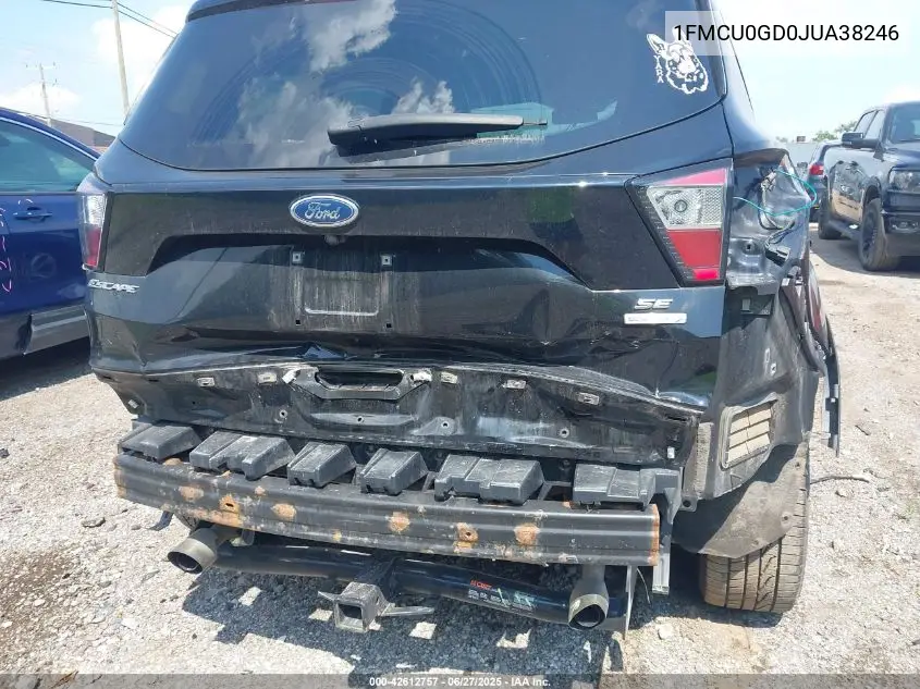 2018 Ford Escape Se VIN: 1FMCU0GD0JUA38246 Lot: 42612757