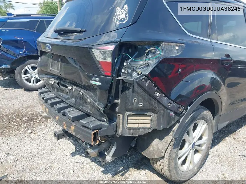 2018 Ford Escape Se VIN: 1FMCU0GD0JUA38246 Lot: 42612757