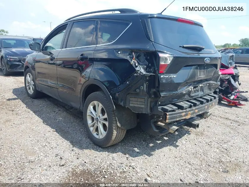 2018 Ford Escape Se VIN: 1FMCU0GD0JUA38246 Lot: 42612757