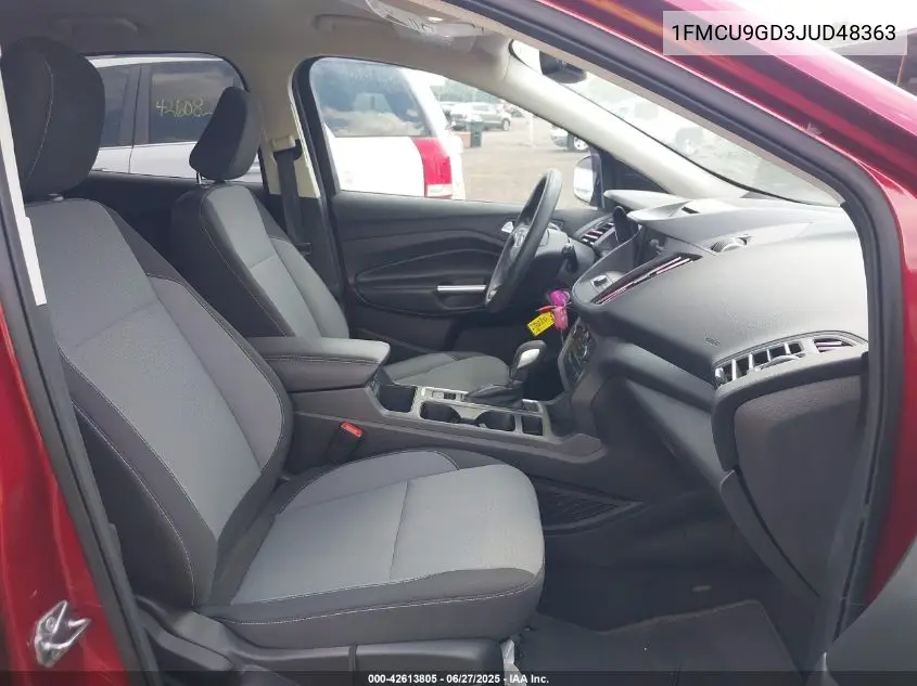 2018 Ford Escape Se VIN: 1FMCU9GD3JUD48363 Lot: 42613805