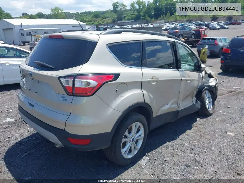 2018 Ford Escape Se VIN: 1FMCU9GD2JUB94440 Lot: 42760044