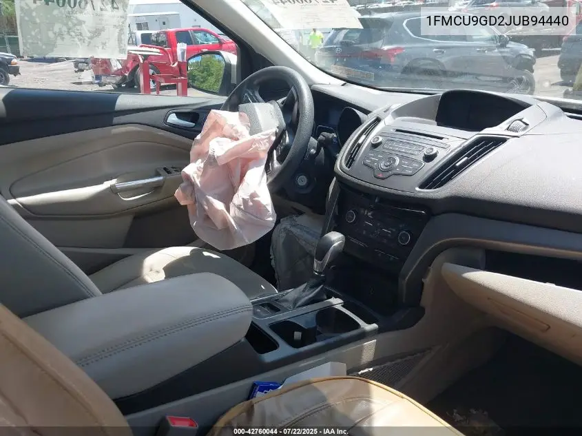 2018 Ford Escape Se VIN: 1FMCU9GD2JUB94440 Lot: 42760044