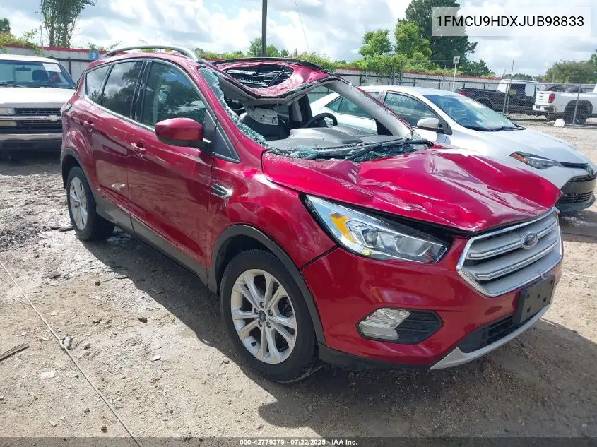 2018 Ford Escape Sel VIN: 1FMCU9HDXJUB98833 Lot: 42779379