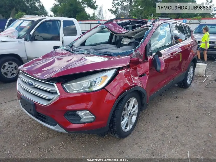 2018 Ford Escape Sel VIN: 1FMCU9HDXJUB98833 Lot: 42779379