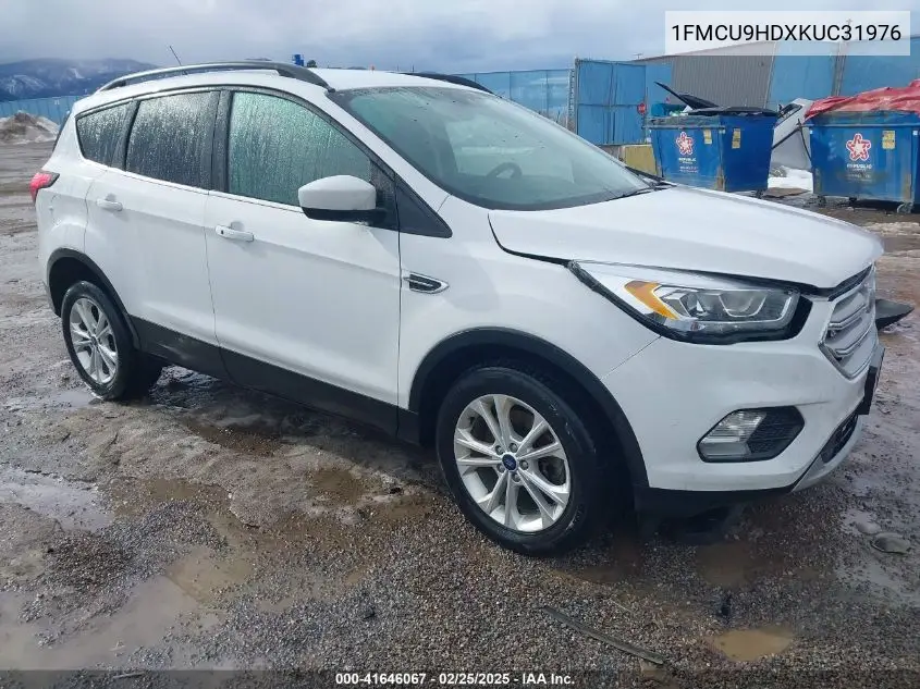 2019 Ford Escape Sel VIN: 1FMCU9HDXKUC31976 Lot: 41646067