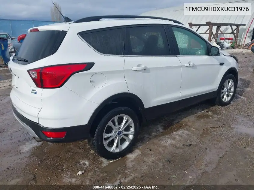 2019 Ford Escape Sel VIN: 1FMCU9HDXKUC31976 Lot: 41646067