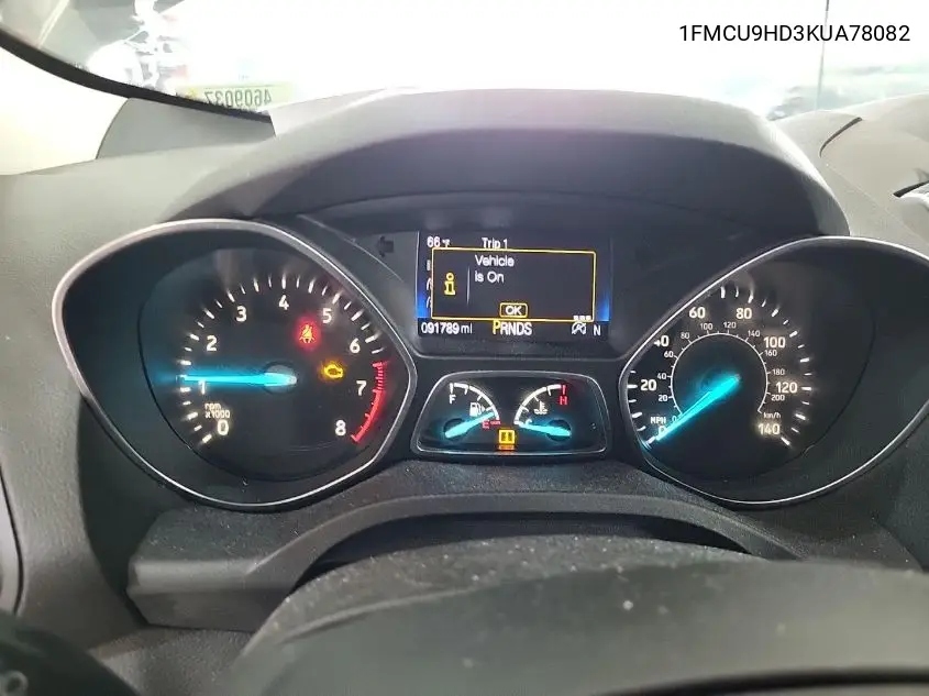 2019 Ford Escape Sel VIN: 1FMCU9HD3KUA78082 Lot: 42632716