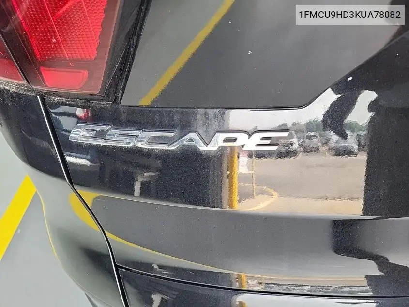 2019 Ford Escape Sel VIN: 1FMCU9HD3KUA78082 Lot: 42632716