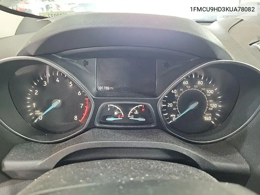 2019 Ford Escape Sel VIN: 1FMCU9HD3KUA78082 Lot: 42632716