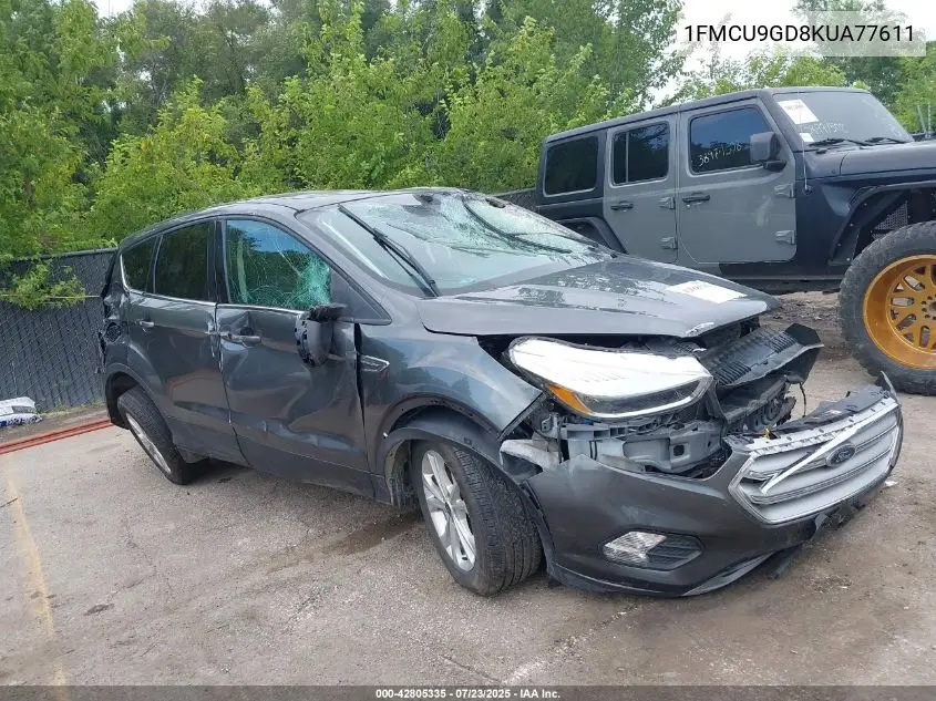 2019 Ford Escape Se VIN: 1FMCU9GD8KUA77611 Lot: 42805335