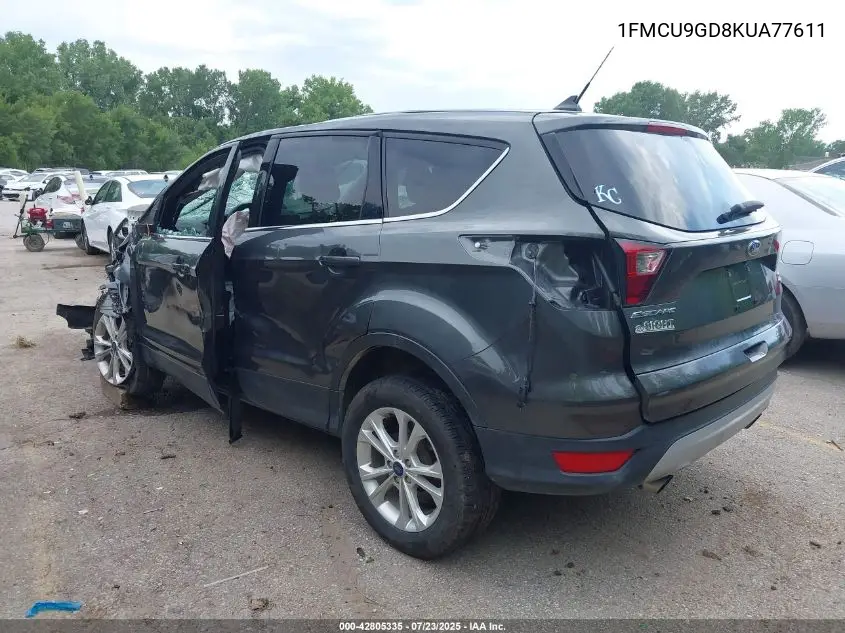 2019 Ford Escape Se VIN: 1FMCU9GD8KUA77611 Lot: 42805335