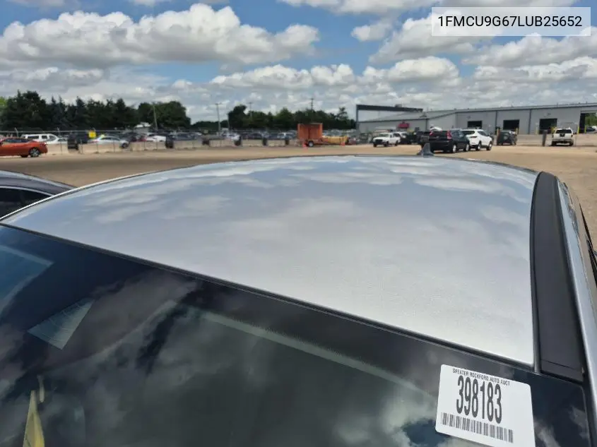 2020 Ford Escape Se VIN: 1FMCU9G67LUB25652 Lot: 42632712