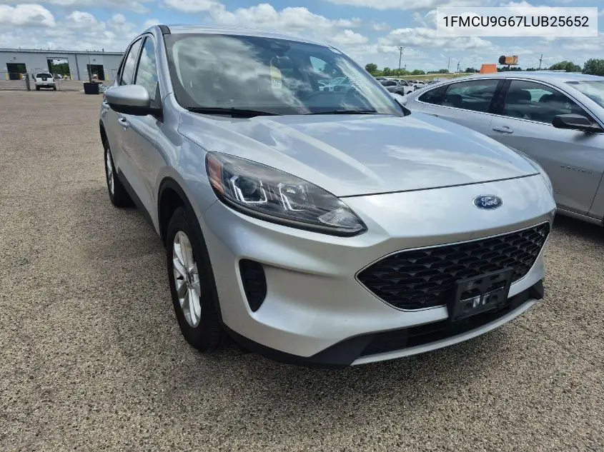 2020 Ford Escape Se VIN: 1FMCU9G67LUB25652 Lot: 42632712