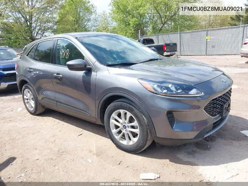 2021 Ford Escape Se Hybrid VIN: 1FMCU0BZ8MUA09021 Lot: 42229018