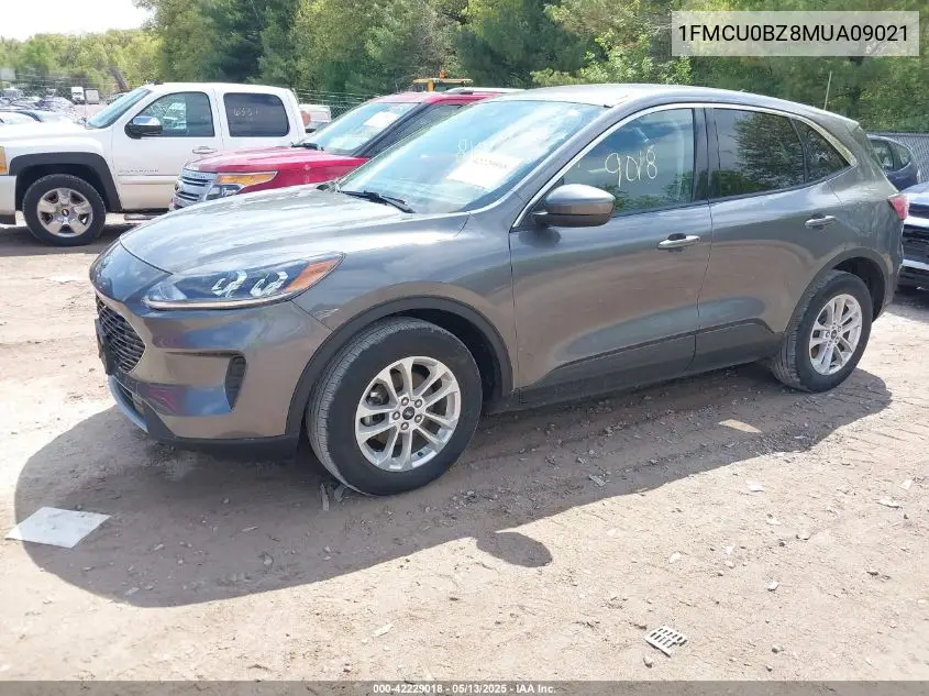 2021 Ford Escape Se Hybrid VIN: 1FMCU0BZ8MUA09021 Lot: 42229018