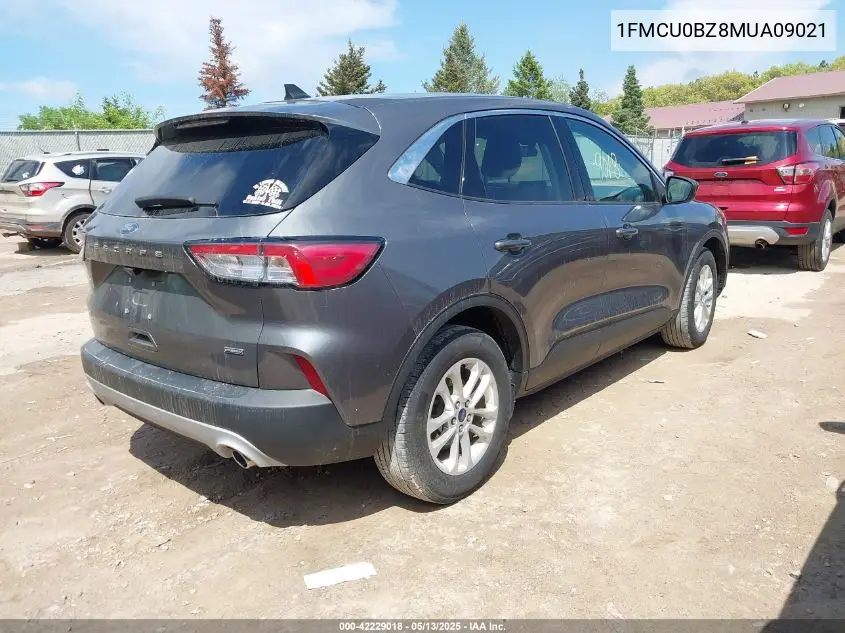 2021 Ford Escape Se Hybrid VIN: 1FMCU0BZ8MUA09021 Lot: 42229018