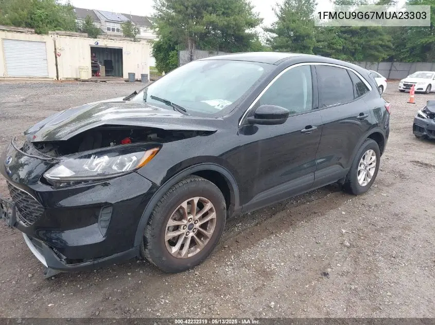 2021 Ford Escape Se VIN: 1FMCU9G67MUA23303 Lot: 42232319
