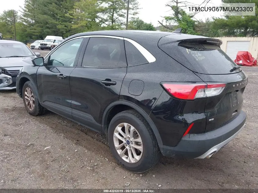 2021 Ford Escape Se VIN: 1FMCU9G67MUA23303 Lot: 42232319