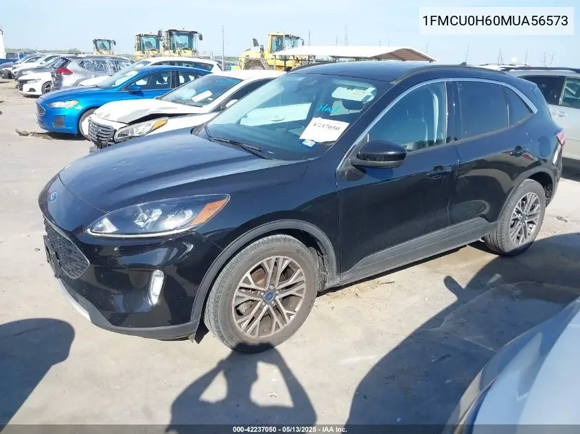 2021 Ford Escape Sel VIN: 1FMCU0H60MUA56573 Lot: 42237050