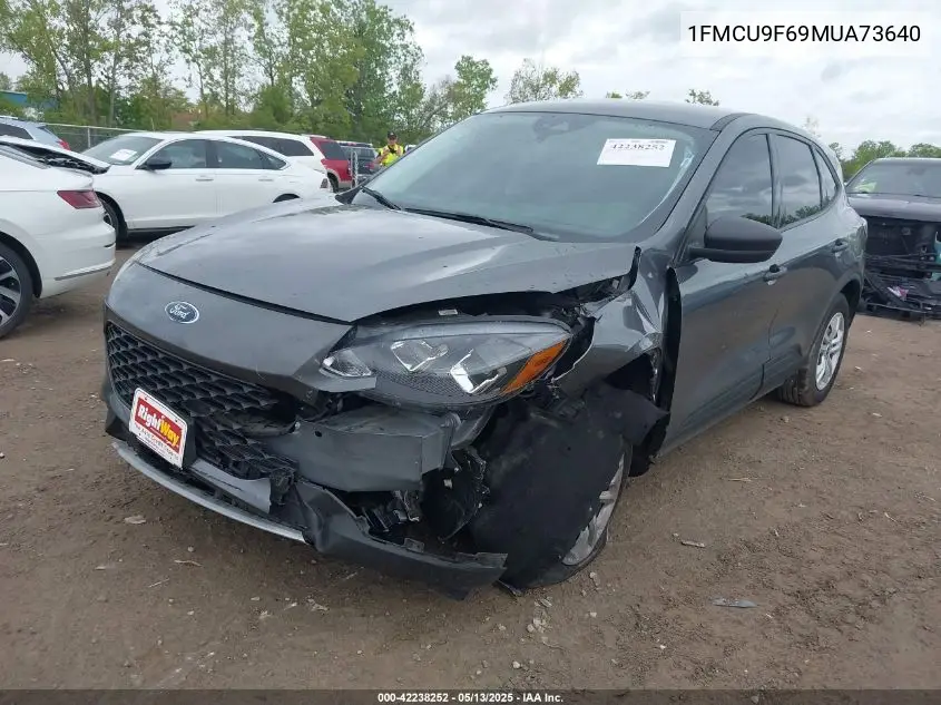2021 Ford Escape S VIN: 1FMCU9F69MUA73640 Lot: 42238252