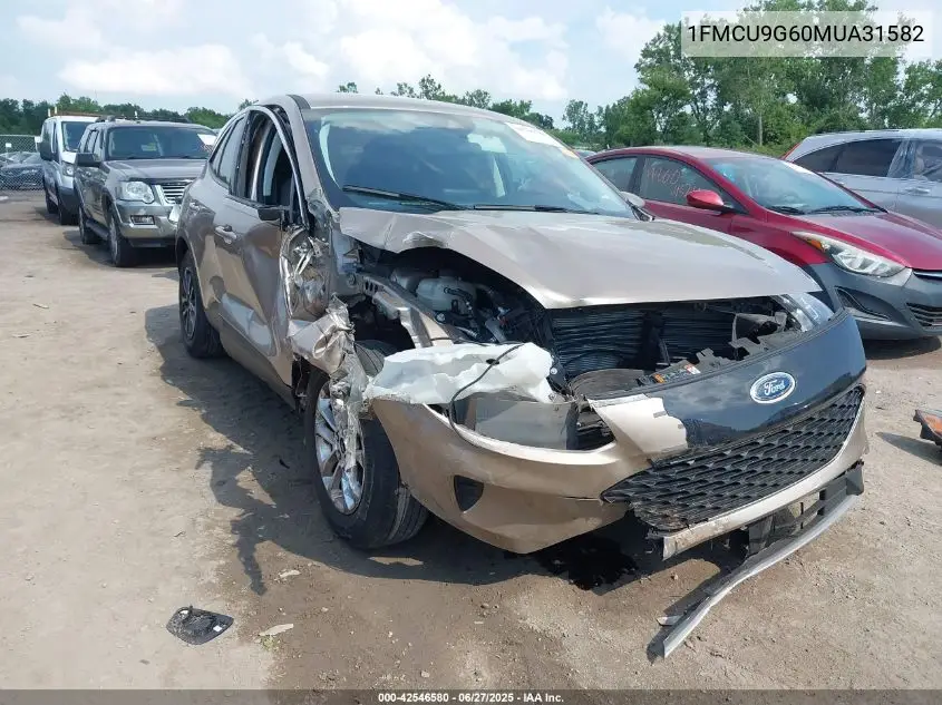 2021 Ford Escape Se VIN: 1FMCU9G60MUA31582 Lot: 42546580