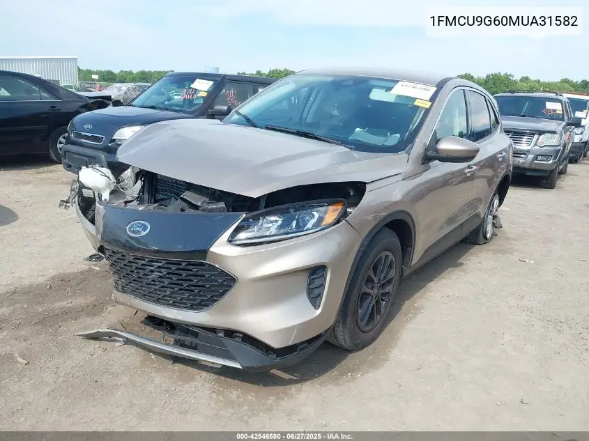 2021 Ford Escape Se VIN: 1FMCU9G60MUA31582 Lot: 42546580