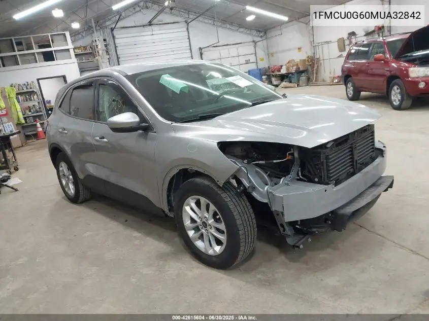 2021 Ford Escape Se VIN: 1FMCU0G60MUA32842 Lot: 42615604