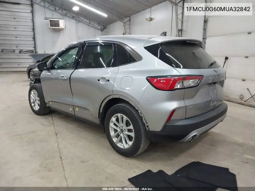 2021 Ford Escape Se VIN: 1FMCU0G60MUA32842 Lot: 42615604